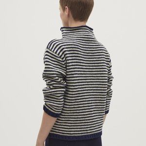 Babaa No. 6 Navy Striped Sweater